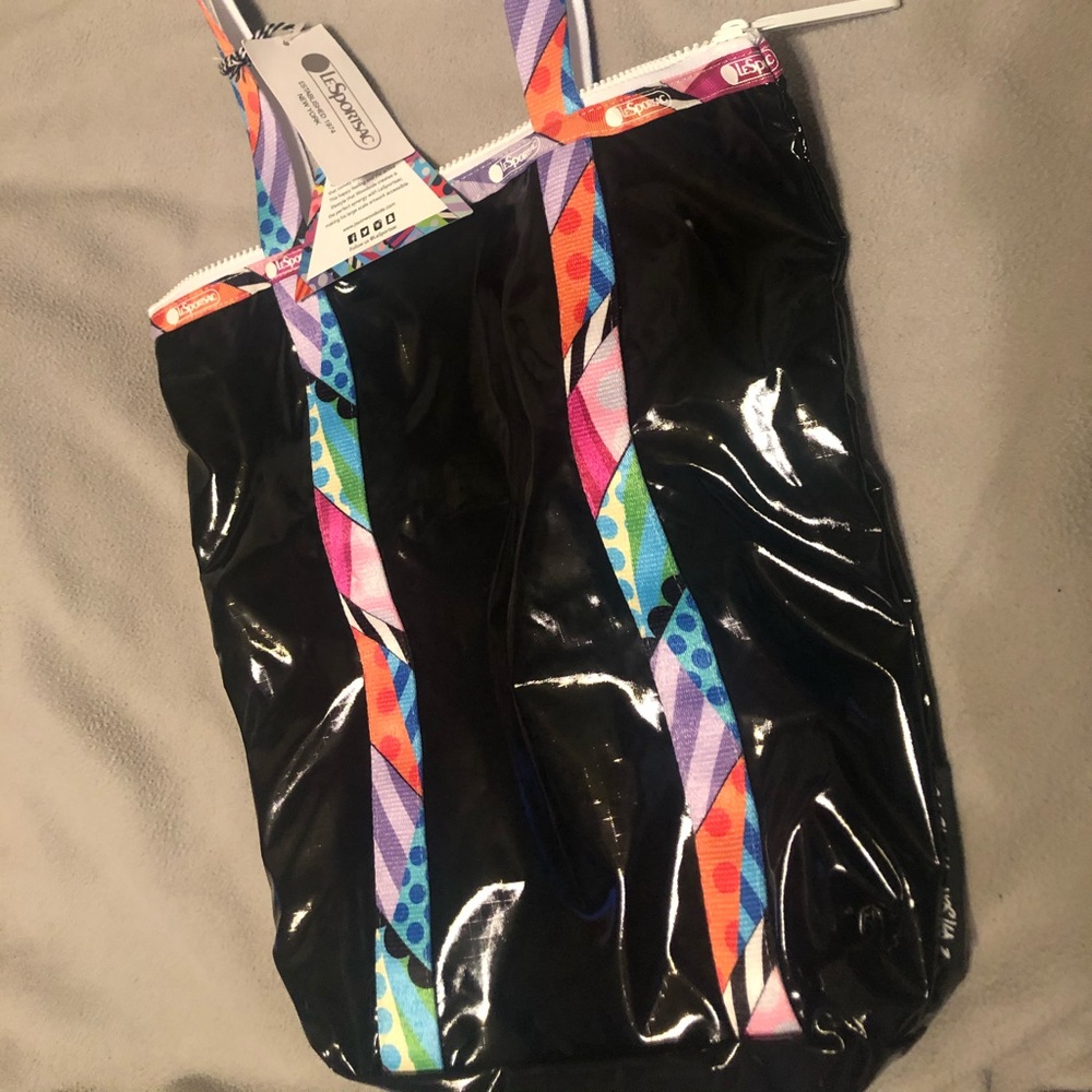 LeSportsac Abstract Daily Tote Black Dimension